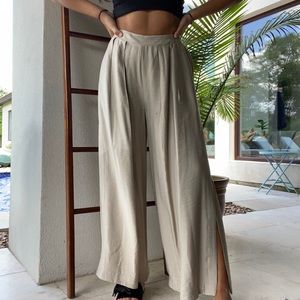 BCBG Maxzazria Tan Flowy Pants